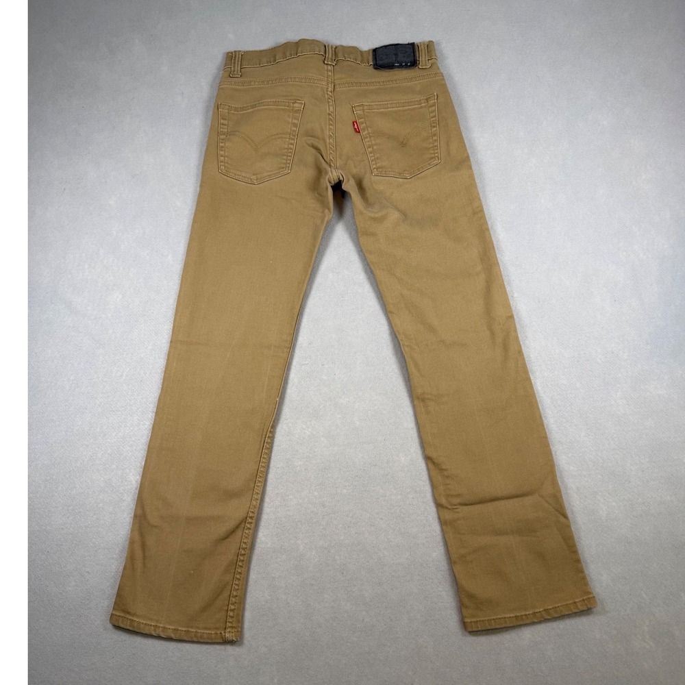 Levis 511 Slim Performance Pants Tan Khaki 27x27 Boys 14 Reg Mens XS